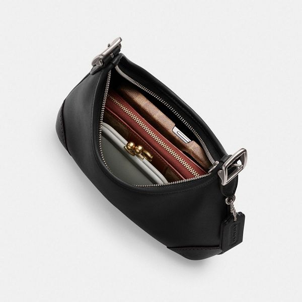 Dámské Hobo Taška Coach Hamptons Stříbrné Černé | 6738915-CZ