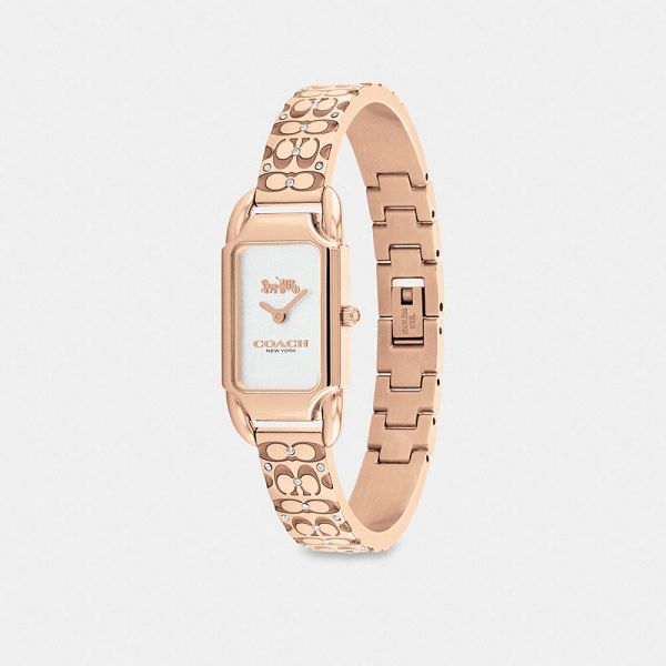 Dámské Hodinky Coach Cadie 17.5 Mm X 28.5 Mm Růžové Zlaté | 3748659-CZ
