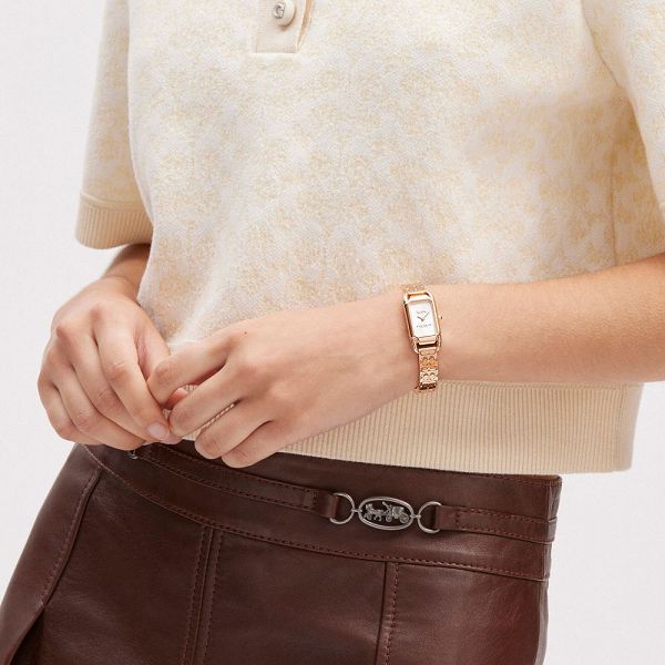 Dámské Hodinky Coach Cadie 17.5 Mm X 28.5 Mm Růžové Zlaté | 3748659-CZ