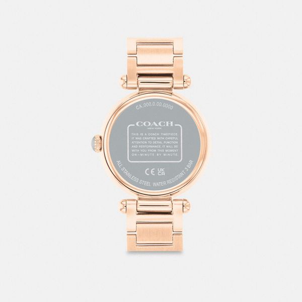 Dámské Hodinky Coach Cary 34 Mm Růžové Zlaté Světle Blankyt | 6283109-CZ