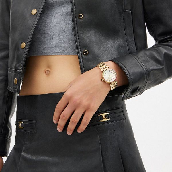 Dámské Hodinky Coach Cary 34 Mm Zlaté | 6174890-CZ