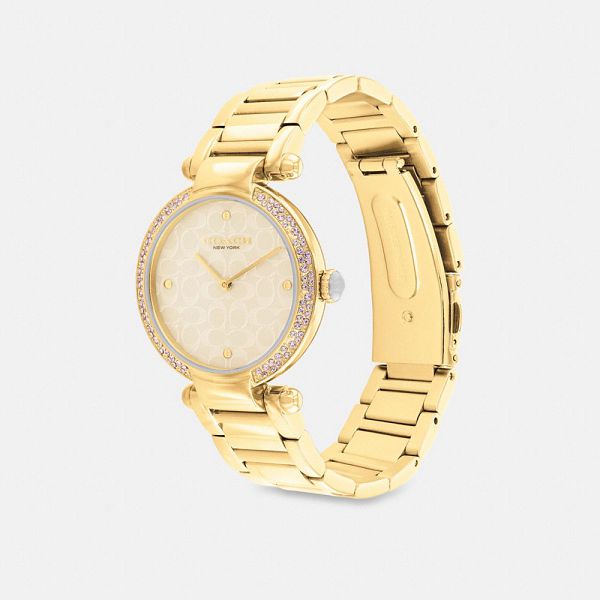 Dámské Hodinky Coach Cary 34 Mm Zlaté | 8962370-CZ