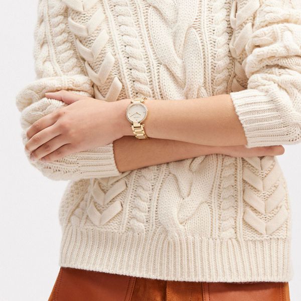 Dámské Hodinky Coach Cary 34 Mm Zlaté | 8962370-CZ