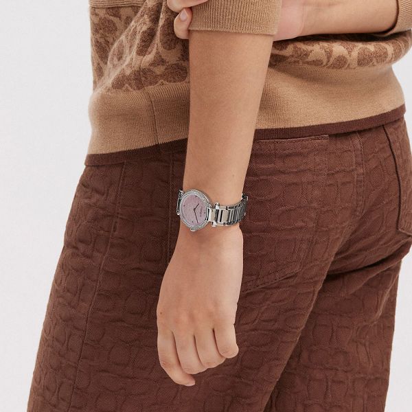 Dámské Hodinky Coach Cary 34 Mm Šedé Růžové | 5873146-CZ