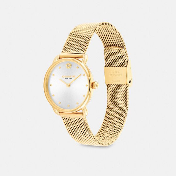 Dámské Hodinky Coach Elliot 28 Mm Zlaté | 8523470-CZ