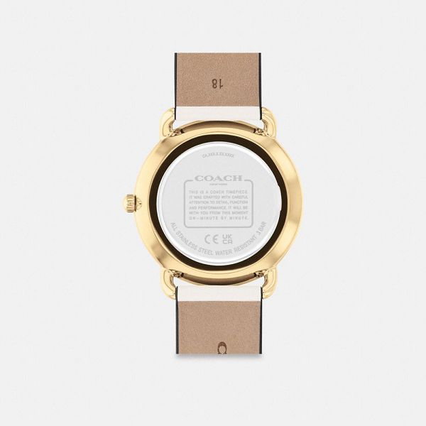 Dámské Hodinky Coach Elliot 36 Mm Bílé Zlaté | 4815072-CZ