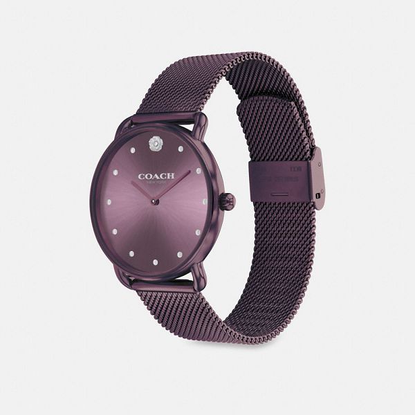 Dámské Hodinky Coach Elliot 36 Mm Fialové | 2185947-CZ