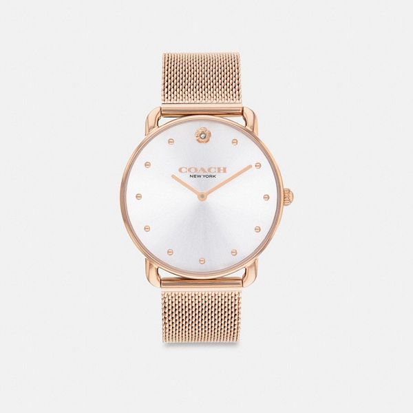 Dámské Hodinky Coach Elliot 36 Mm Růžové Zlaté | 6537921-CZ