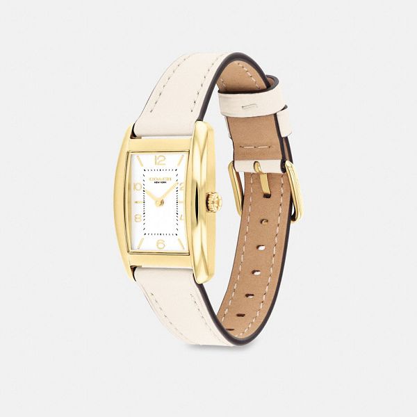 Dámské Hodinky Coach Reese 24 Mm X 35 Mm Bílé Zlaté | 1920547-CZ