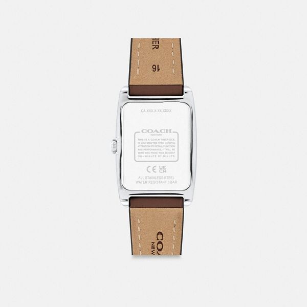 Dámské Hodinky Coach Reese 24 Mm X 35 Mm Hnědé Stříbrné | 5462901-CZ