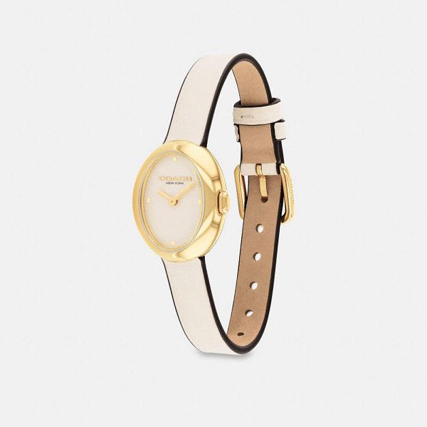 Dámské Hodinky Coach Sammy 22 Mm Bílé Zlaté | 8542193-CZ