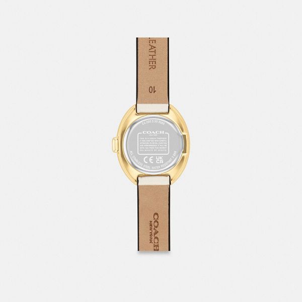 Dámské Hodinky Coach Sammy 22 Mm Bílé Zlaté | 8542193-CZ