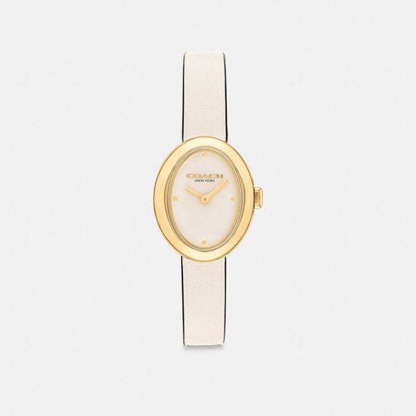Dámské Hodinky Coach Sammy 22 Mm Bílé Zlaté | 8542193-CZ