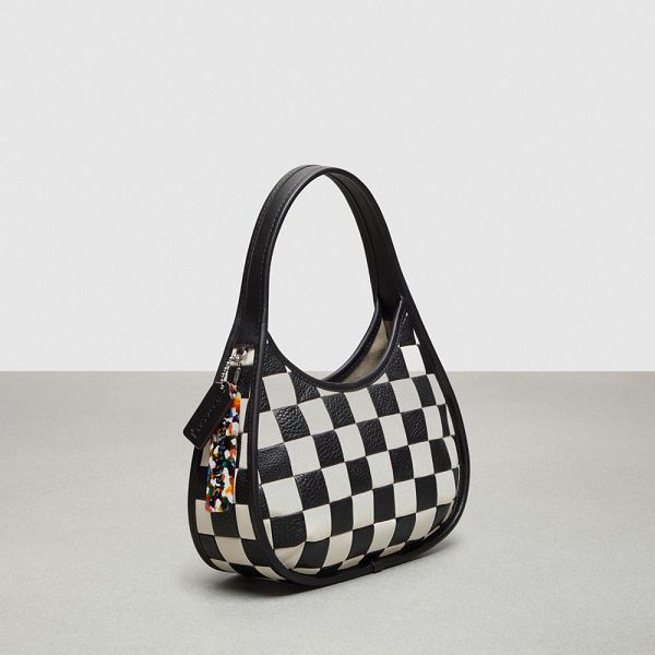 Dámské Kabelka Coach Ergo In Checkerboard Upcrafted Leather Černé | 9506234-CZ