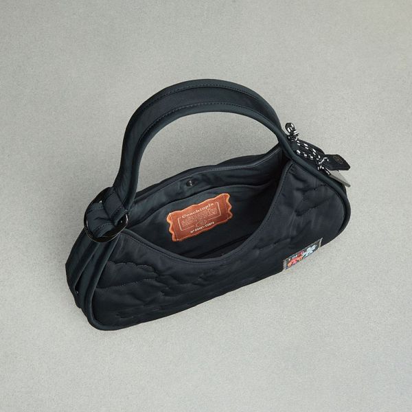 Dámské Kabelka Coach Loop Ergo With Cloud Quilting Černé | 7215430-CZ