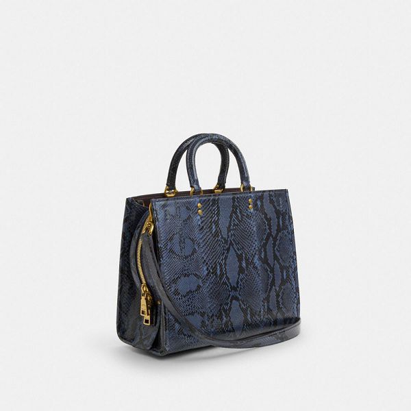 Dámské Kabelka Coach Rogue In Snakeskin Blankyt | 6735280-CZ