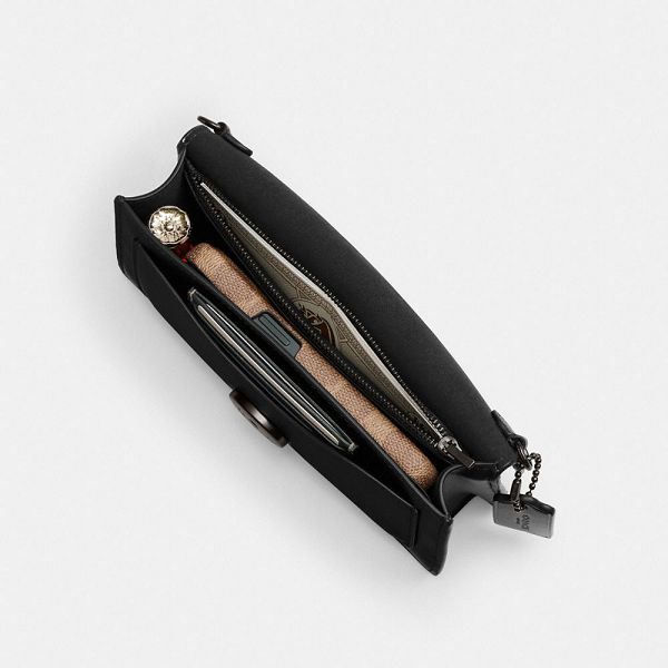 Dámské Kabelka Coach Tabby Chain Clutch Blankyt Šedé Černé | 1068549-CZ