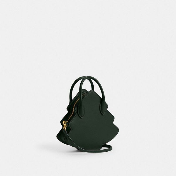 Dámské Kabelka Coach Tree In Regenerative Leather Zelene | 1375842-CZ