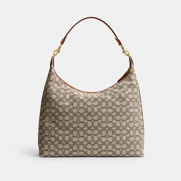 Dámské Kabelka přes Rameno Coach Juliet 38 In Signature Textile Jacquard Hnědé Zlaté | 8953670-CZ