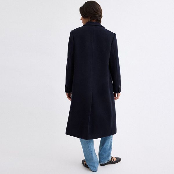 Dámské Kabáty Coach Oversized Wool Tmavě Blankyt | 2309647-CZ