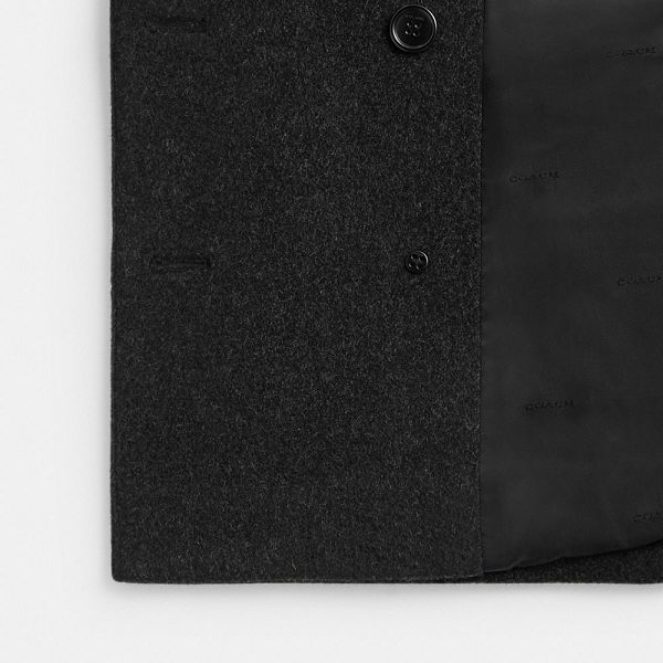 Dámské Kabáty Coach Short Šedé | 9017528-CZ