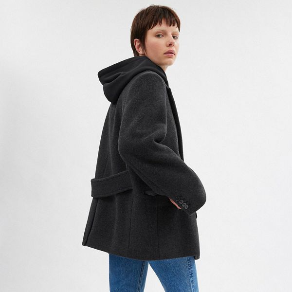 Dámské Kabáty Coach Short Šedé | 9017528-CZ