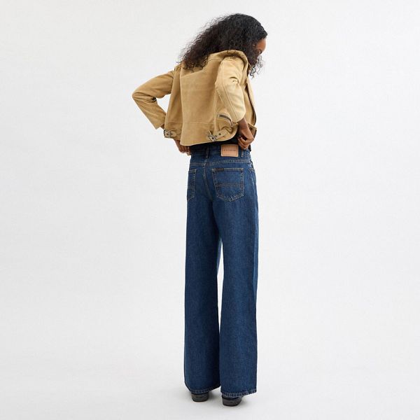 Dámské Kalhoty Coach Baggy Denim Tmavě Blankyt | 1237984-CZ