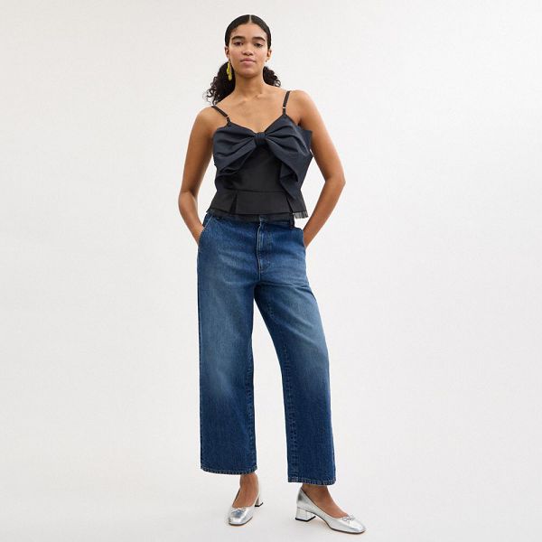 Dámské Kalhoty Coach Denim Blankyt | 1926840-CZ