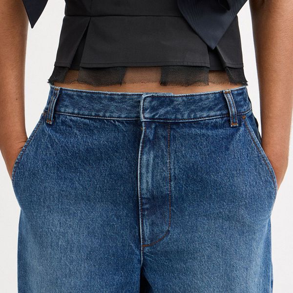 Dámské Kalhoty Coach Denim Blankyt | 1926840-CZ