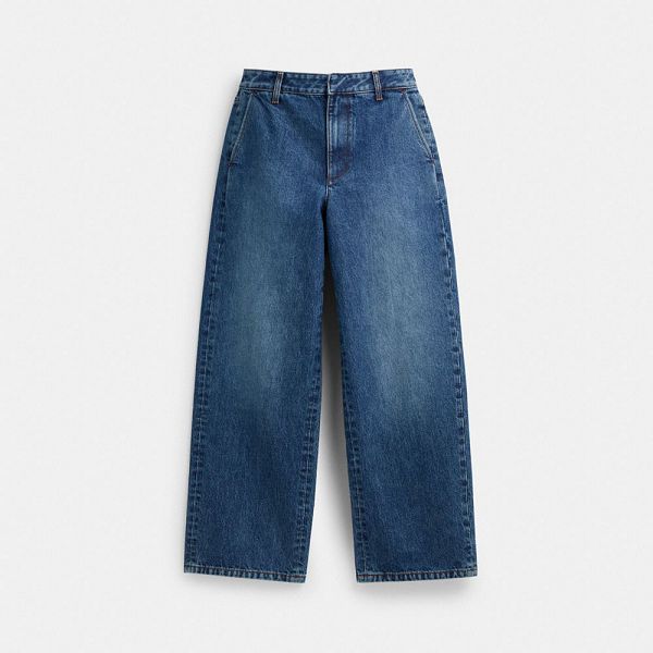 Dámské Kalhoty Coach Denim Blankyt | 1926840-CZ