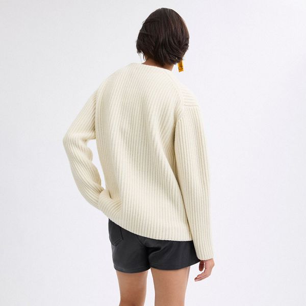 Dámské Kardigan Coach Oversized Pocket Krém | 3492506-CZ