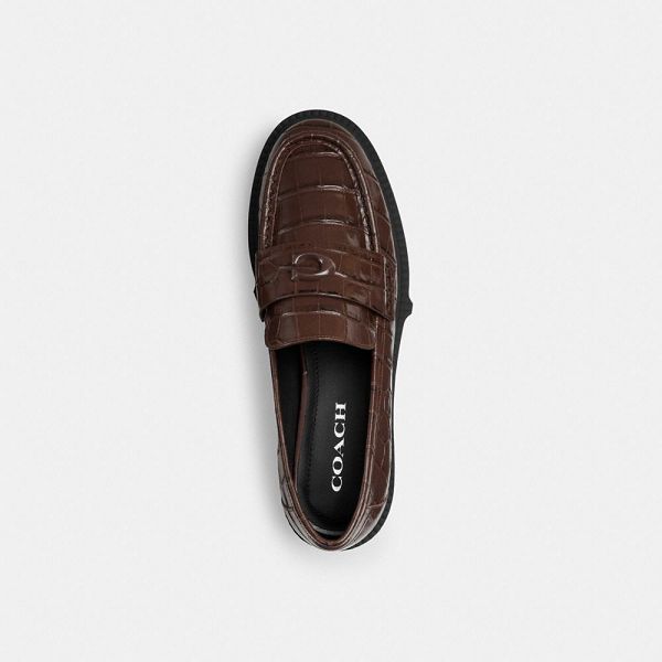 Dámské Loafers Coach Leah Hnědé | 9586213-CZ