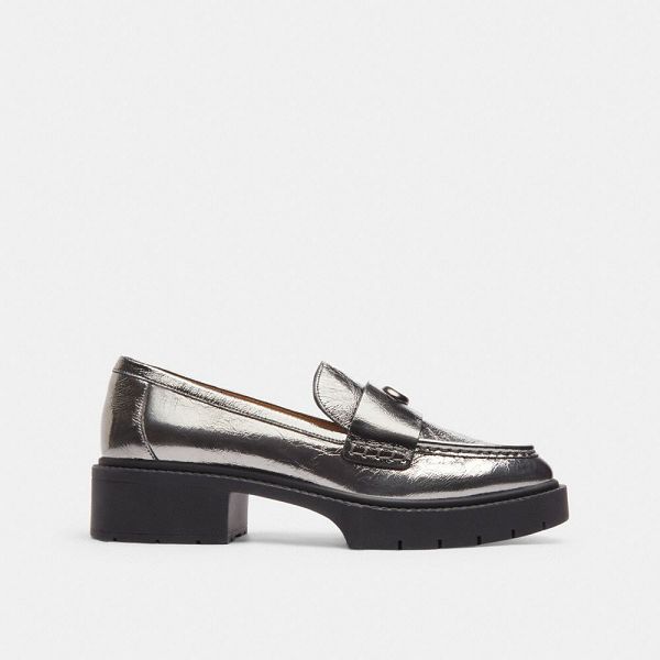 Dámské Loafers Coach Leah Tmavě Šedé | 0928475-CZ