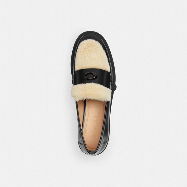 Dámské Loafers Coach Leah Černé Béžový | 1096827-CZ