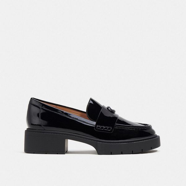 Dámské Loafers Coach Leah Černé | 4736189-CZ