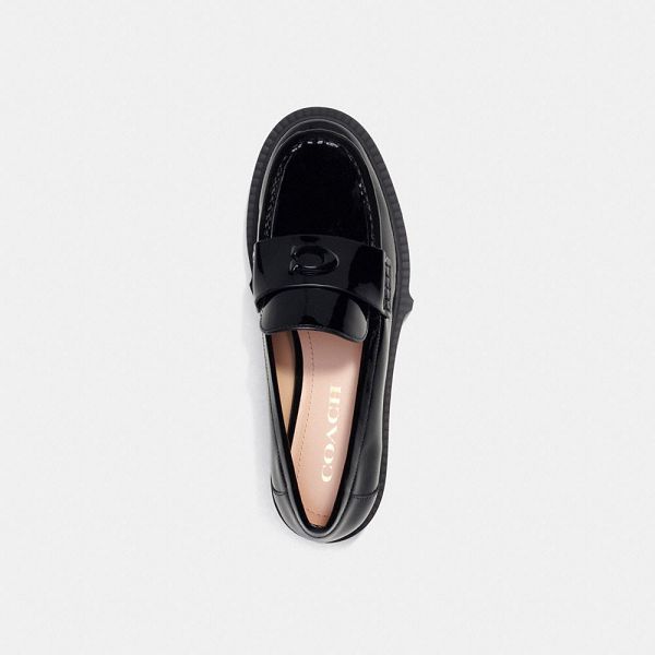 Dámské Loafers Coach Leah Černé | 4736189-CZ