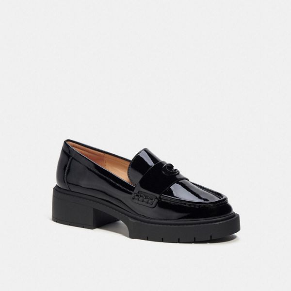 Dámské Loafers Coach Leah Černé | 4736189-CZ