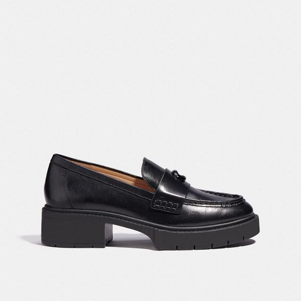 Dámské Loafers Coach Leah Černé | 4932568-CZ
