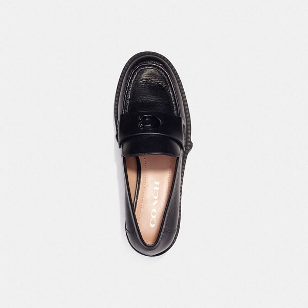 Dámské Loafers Coach Leah Černé | 4932568-CZ