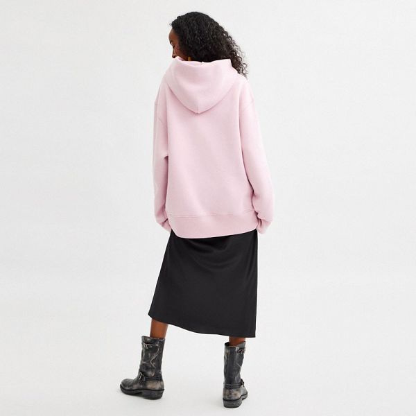 Dámské Mikina s Kapucí Coach Oversized Signature Crest In Organic Cotton Růžové | 0431798-CZ