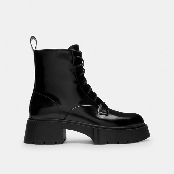 Dámské Nízké Kozačky Coach Avery Platform Černé | 5079382-CZ