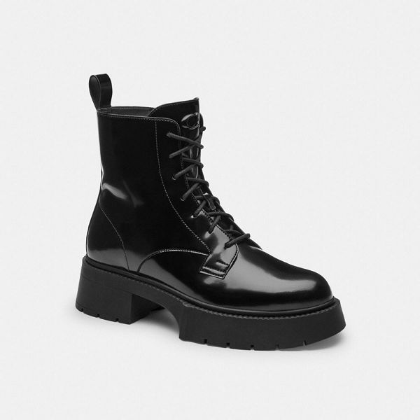 Dámské Nízké Kozačky Coach Avery Platform Černé | 5079382-CZ