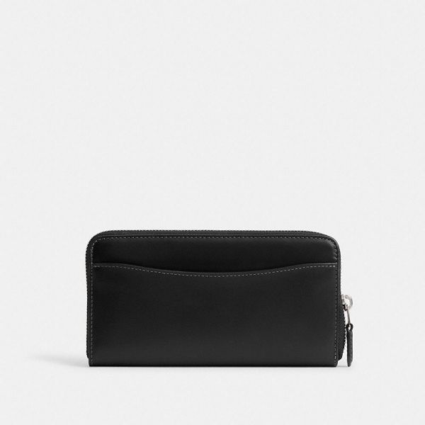 Dámské Peněženka Coach Essential Accordion Zip Stříbrné Černé | 8394617-CZ