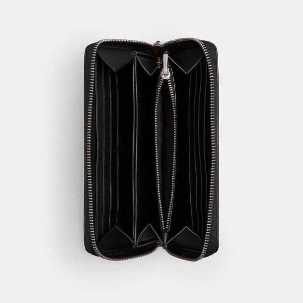 Dámské Peněženka Coach Essential Accordion Zip Stříbrné Černé | 8394617-CZ