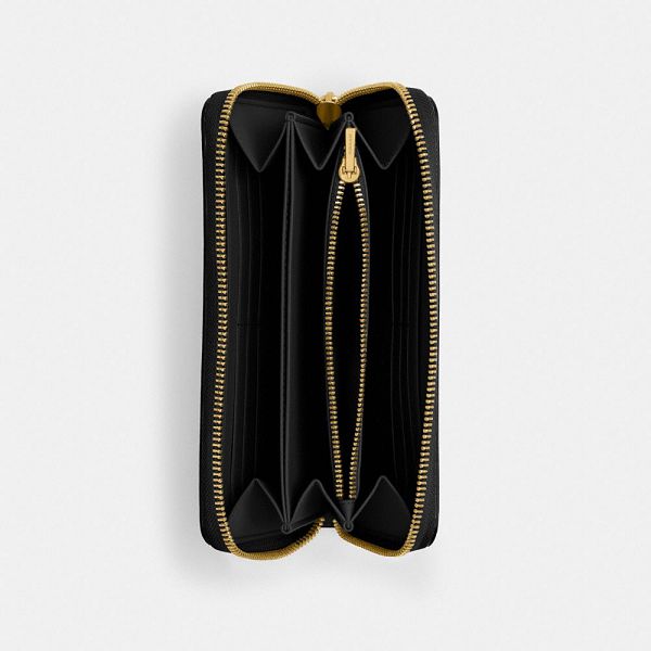 Dámské Peněženka Coach Essential Accordion Zip Černé | 8106753-CZ