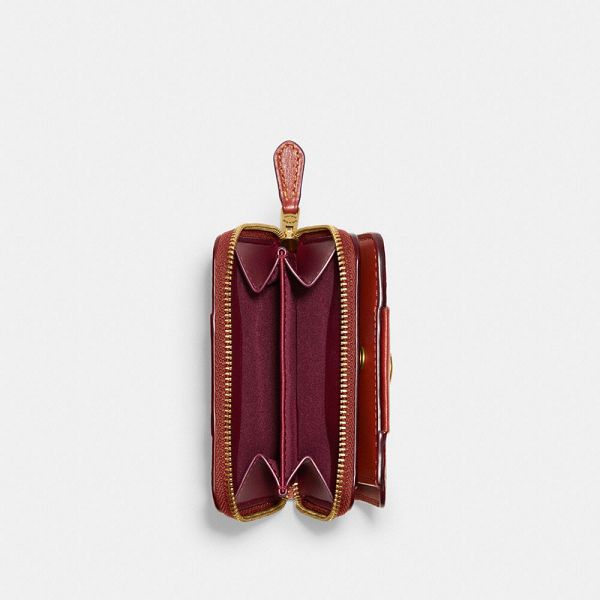 Dámské Peněženka Coach Essential Billfold In Colorblock Signature Canvas Hnědé Červené | 3746829-CZ