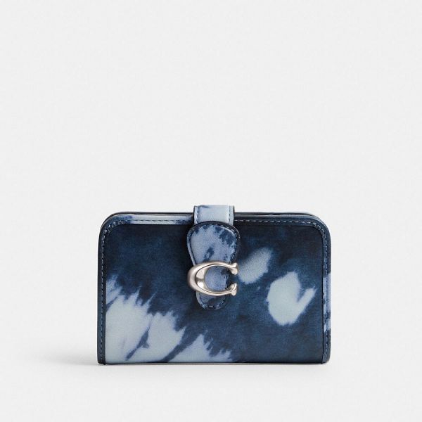 Dámské Peněženka Coach Tabby Medium With Tie Dye Print Stříbrné Tmavě Blankyt | 9285360-CZ