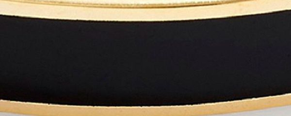 Dámské Pevný Náramek Coach Pegged Signature Hinged Zlaté Černé | 3876429-CZ