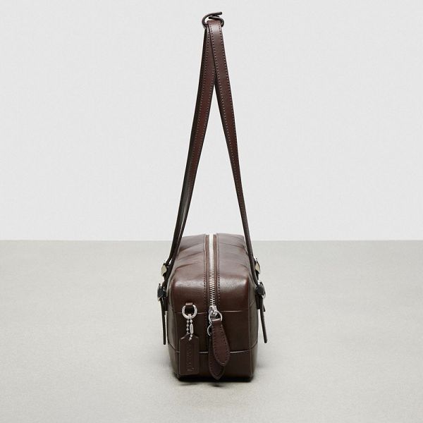 Dámské Podprsenkašny Coach Alterego In Checkerboard Upcrafted Leather Hnědé | 8231049-CZ