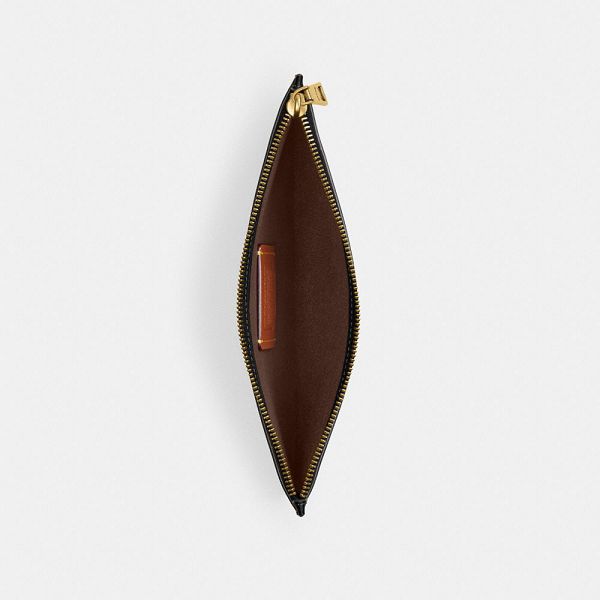 Dámské Pouches Coach New York Zip Pouch Černé | 9018675-CZ